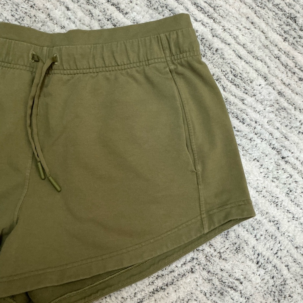 Lululemon | Sage Green Inner Glow High Rise Shorts 3" size 10 - Picture 2 of 8